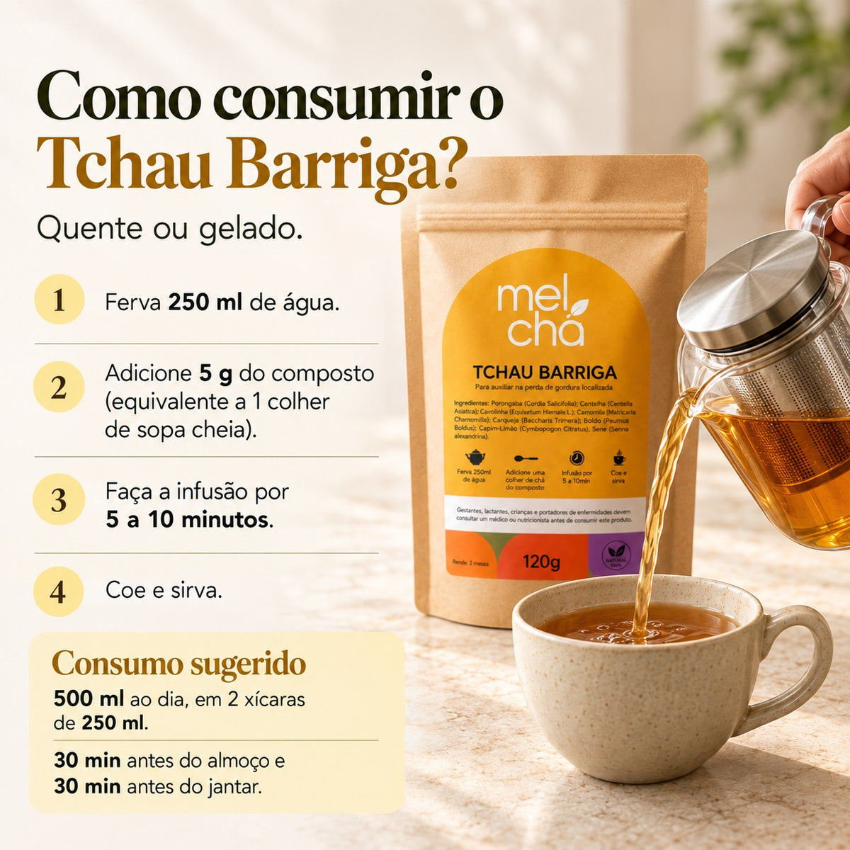 Combo Mulher Plena - 4 Chás para o Bem-Estar na Menopausa