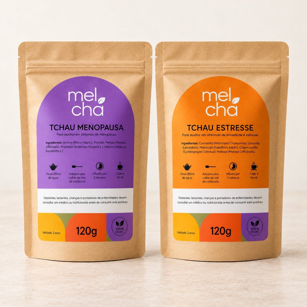 Combo Tchau Menopausa + Tchau Estresse – Equilíbrio Completo na Menopausa
