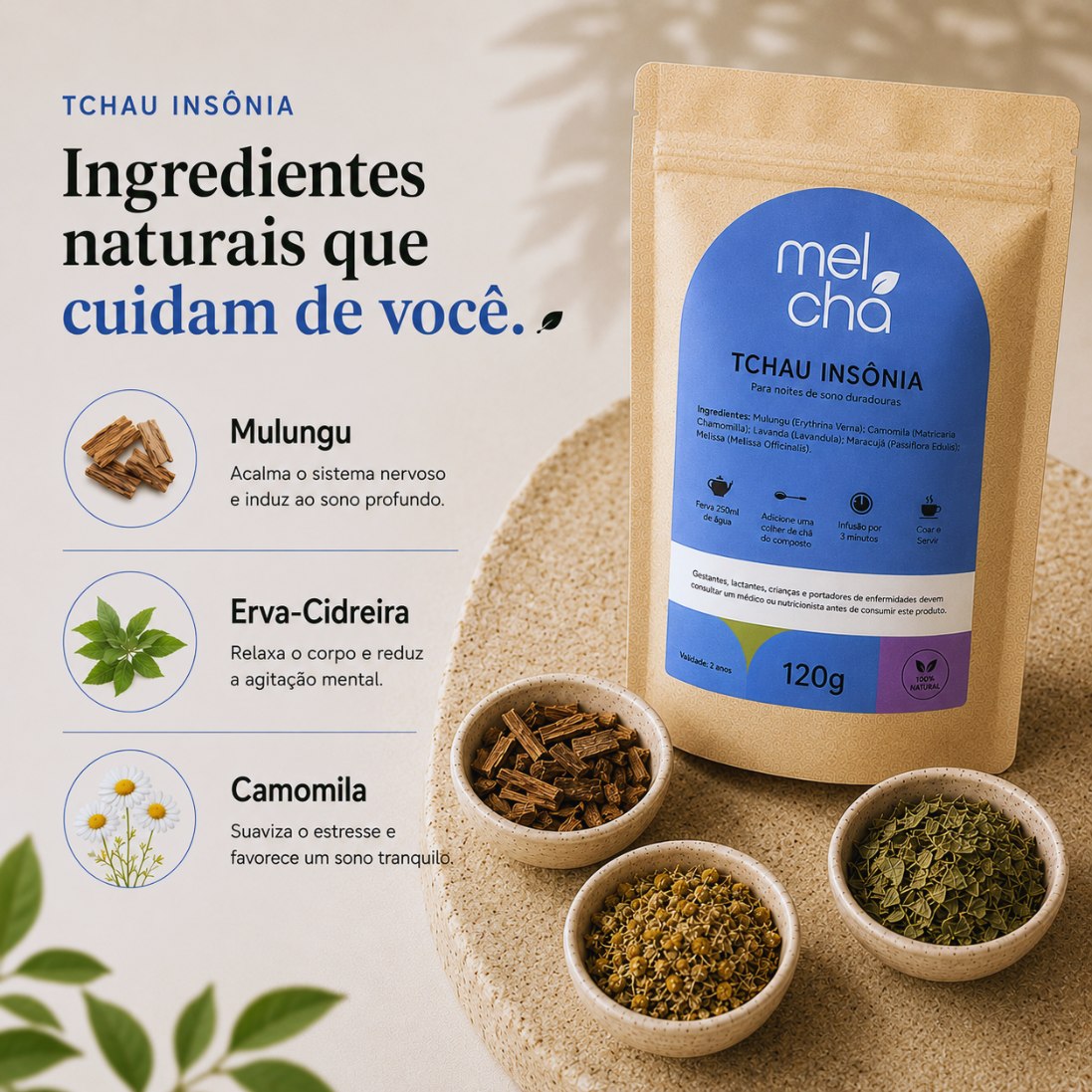 Chá Tchau Insônia – Experiência Natural para Noites Mais Tranquilas