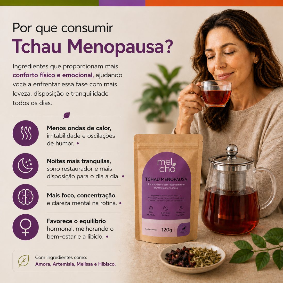 Combo Tchau Menopausa + Tchau Estresse – Equilíbrio Completo na Menopausa