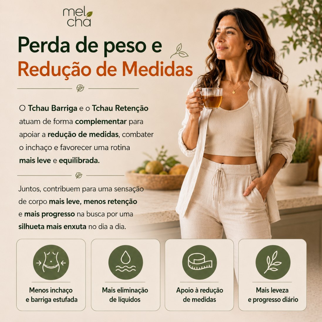 Kit Detox - Tchau Barriga + Tchau Retenção + Garrafa Infusora Personalizada
