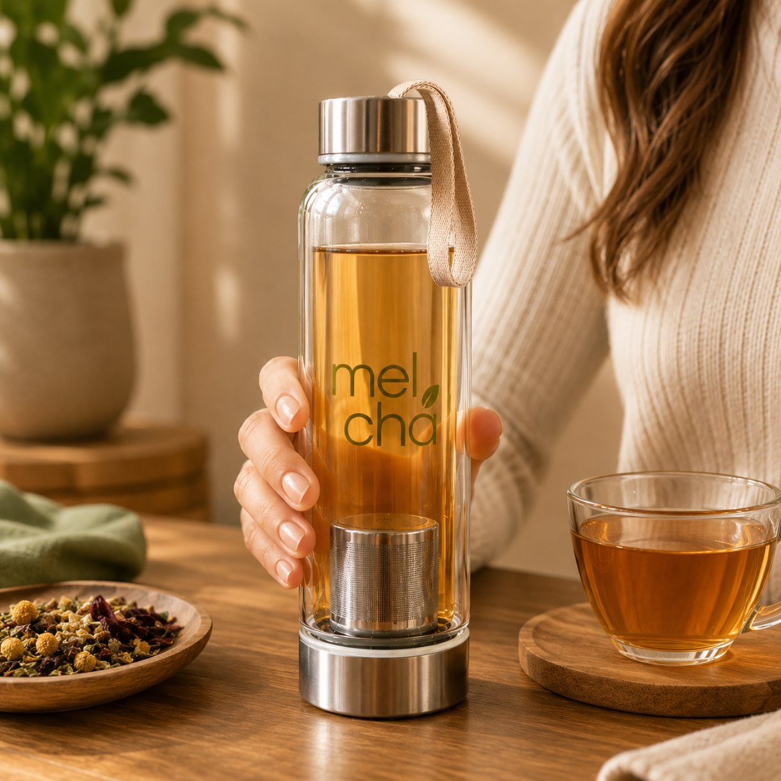 Kit Tchau Menopausa + Garrafa Infusora - Cuidado Natural para o Equilíbrio Feminino