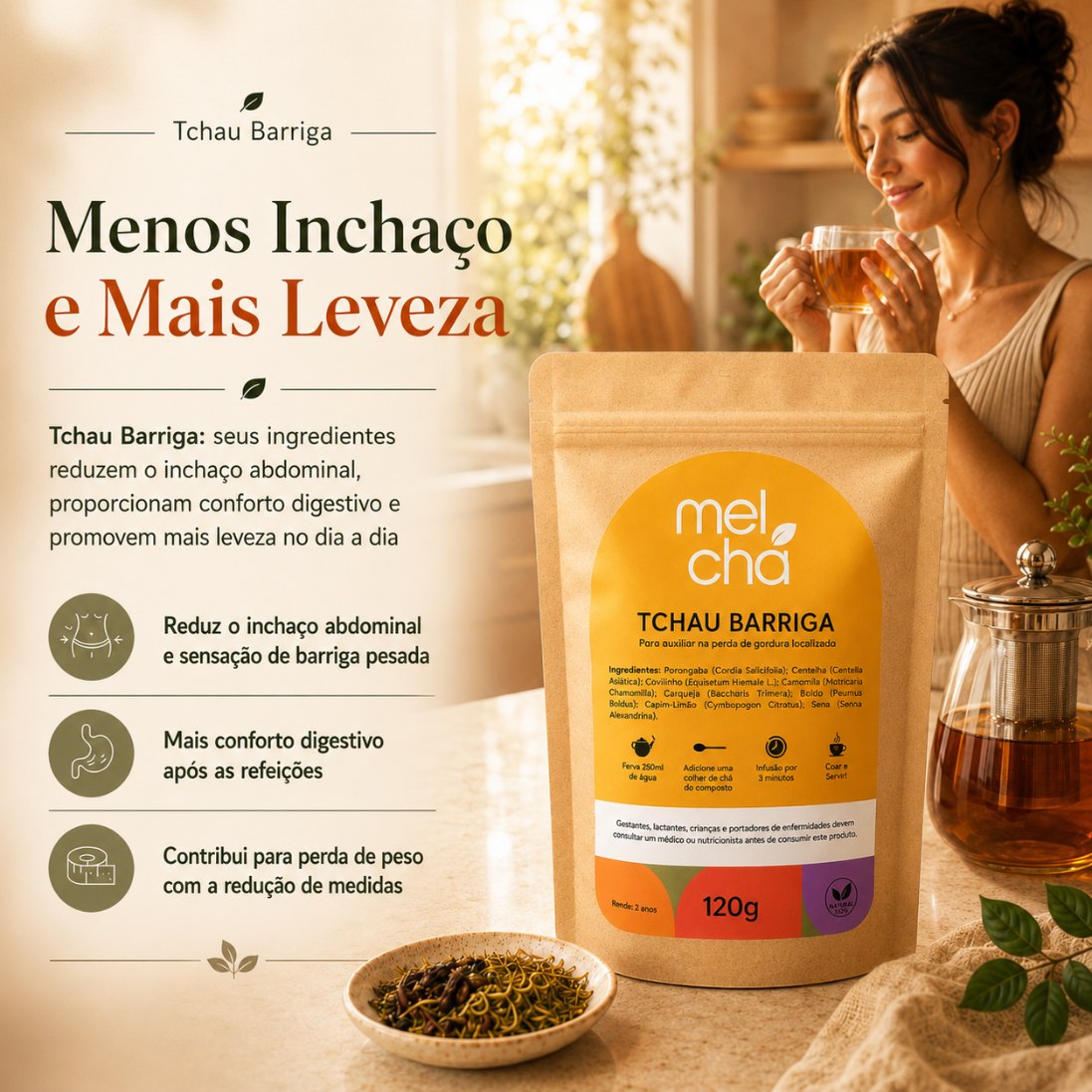 Combo Tchau Menopausa + Tchau Barriga – Mais Equilíbrio, Leveza e Bem-Estar Todos os Dias