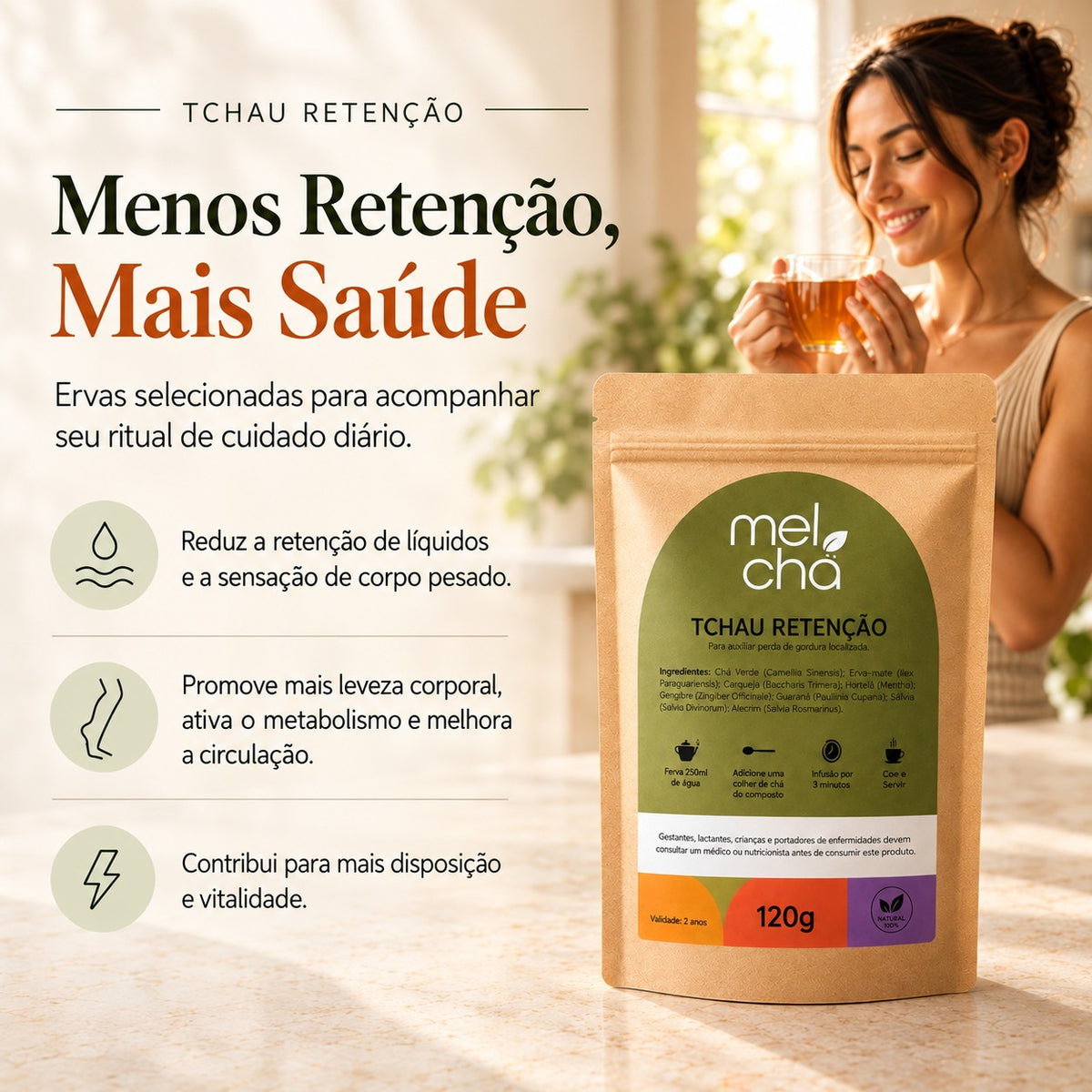 Combo Mulher Plena - 4 Chás para o Bem-Estar na Menopausa