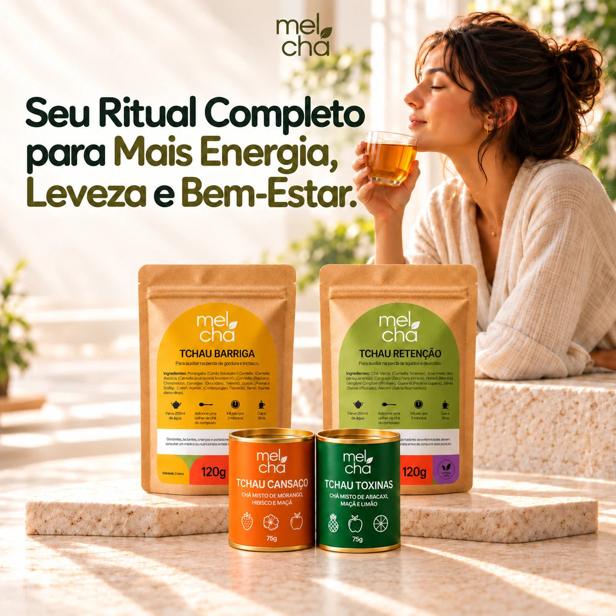 Combo Vitalidade. Seu Ritual Completo para Mais Energia, Leveza e Bem-Estar.