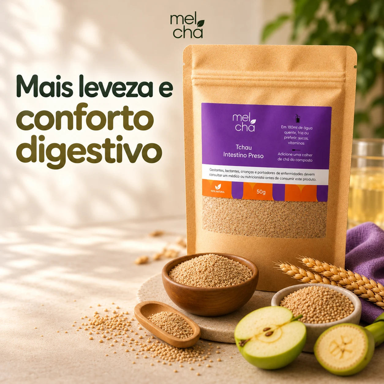 Tchau Intestino Preso. Mais leveza e conforto digestivo