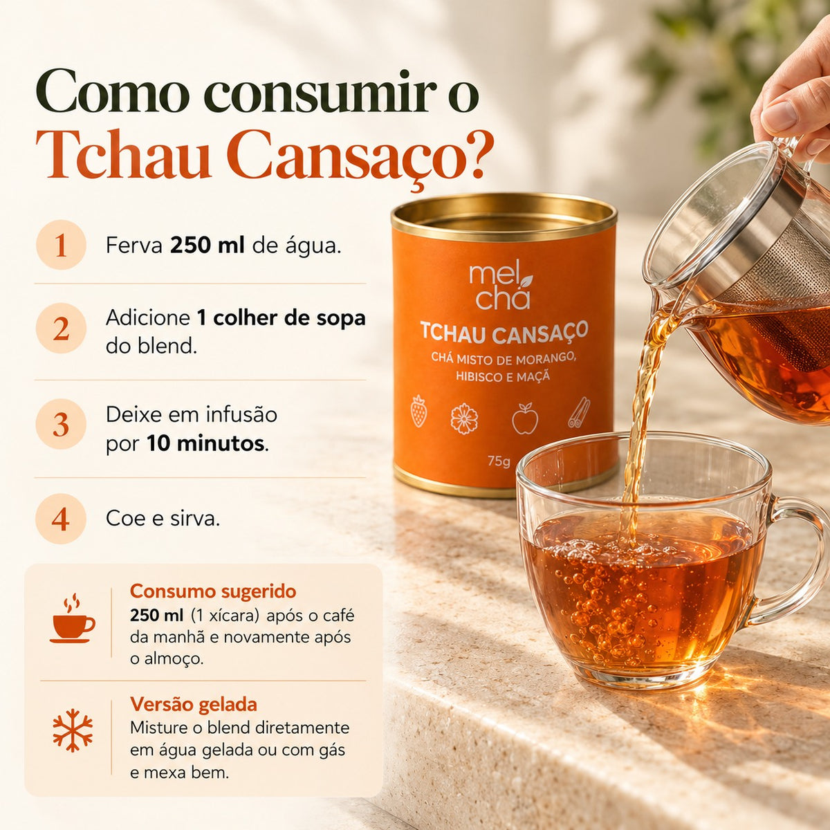 Combo Mulher Plena - 4 Chás para o Bem-Estar na Menopausa