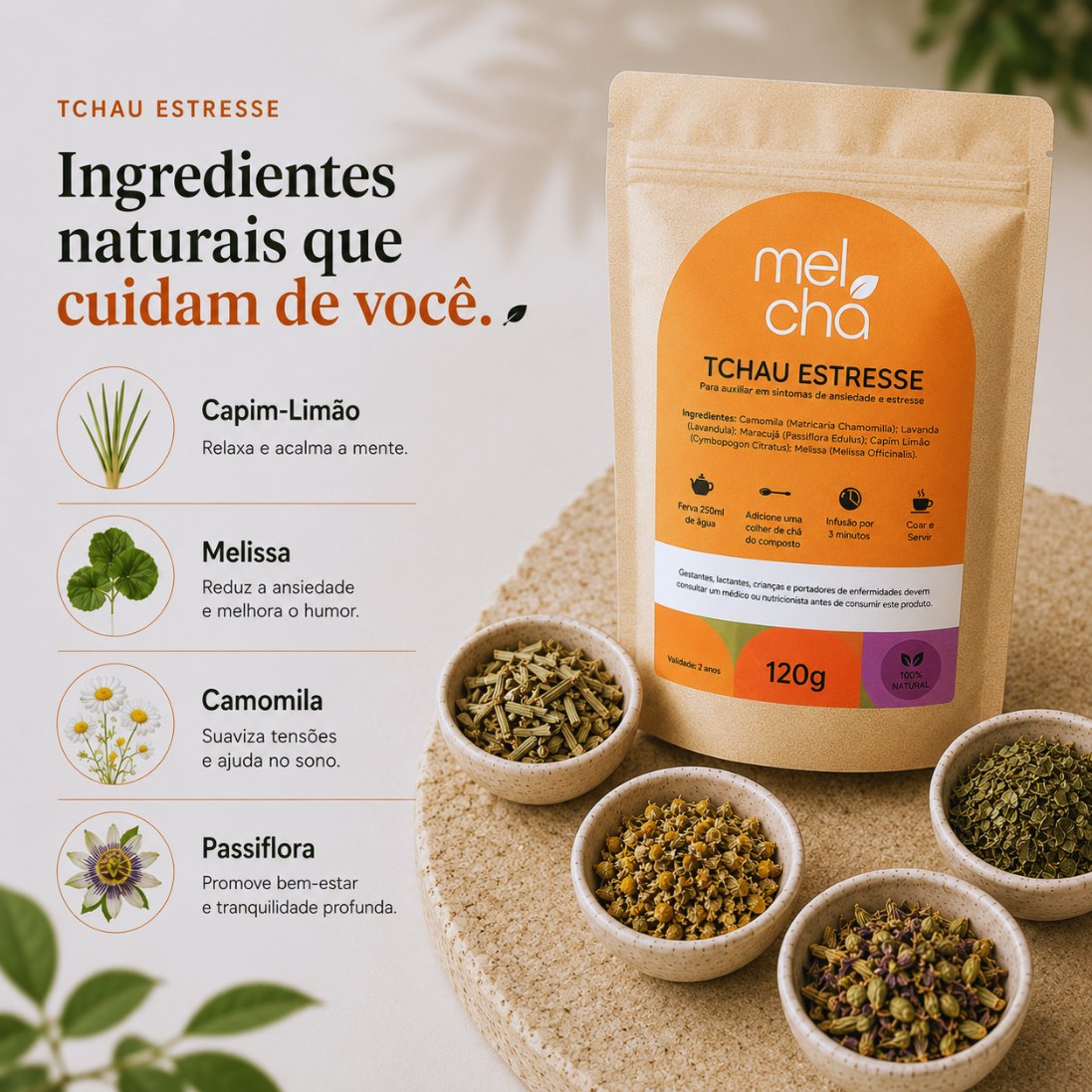 Combo Harmonia (Tchau Barriga + Tchau Retenção + Tchau Estresse) – Detox e Relaxamento