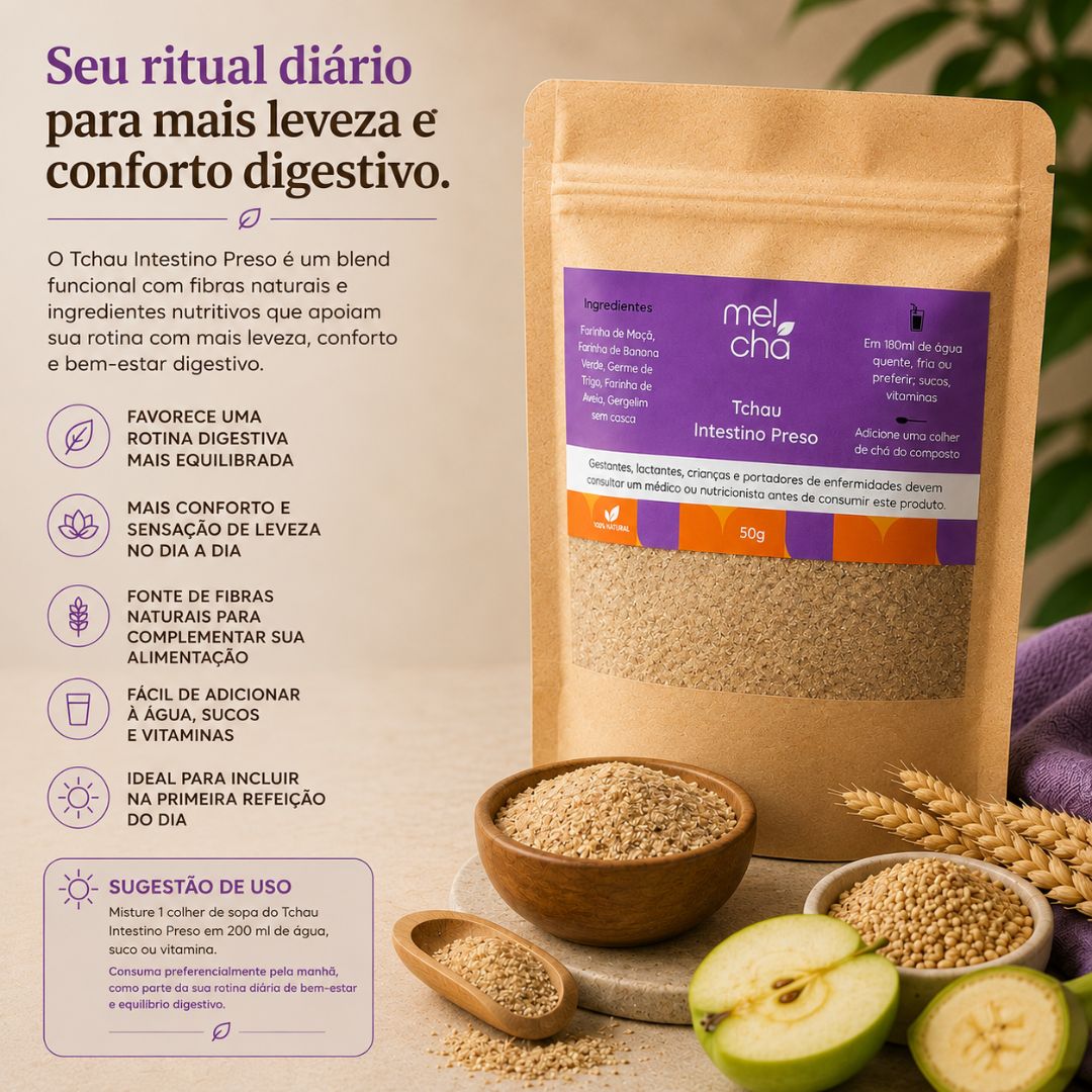 Blend em Pó Tchau Intestino Preso – Mais Regularidade Natural