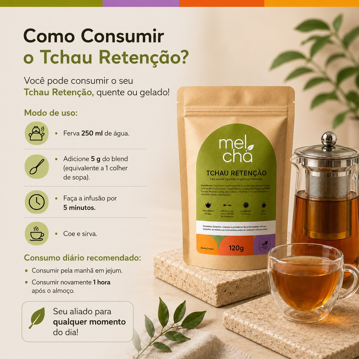 Combo Essencial Mel Chá – 6 Chás Premium para Todos os Momentos