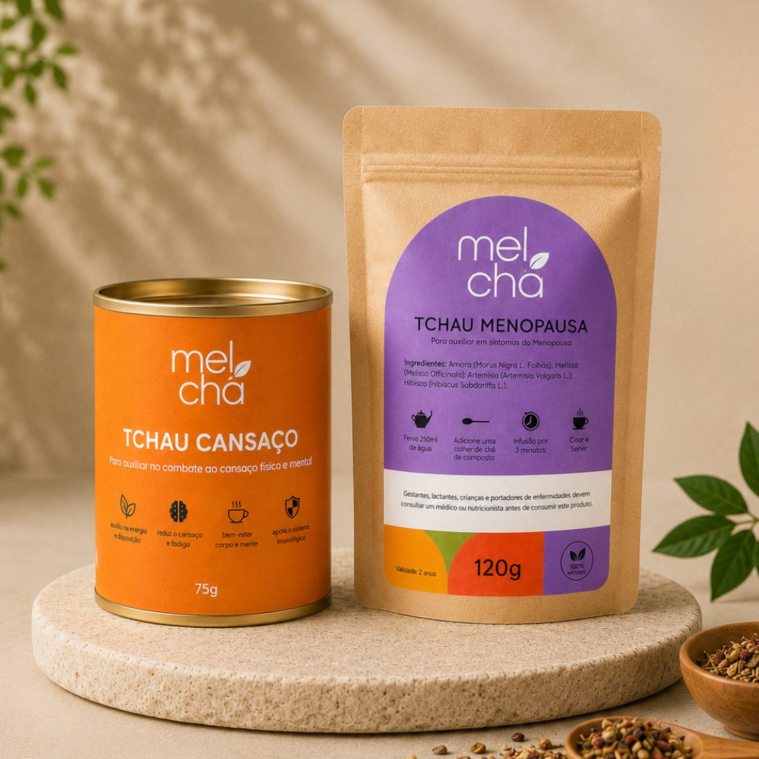 Combo Tchau Menopausa + Tchau Cansaço - Alívio e Energia em um Só Ritual