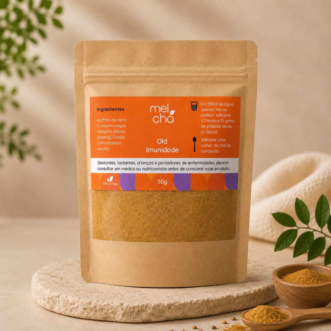 Blend em Pó Olá Imunidade – Suporte Natural para Sua Imunidade