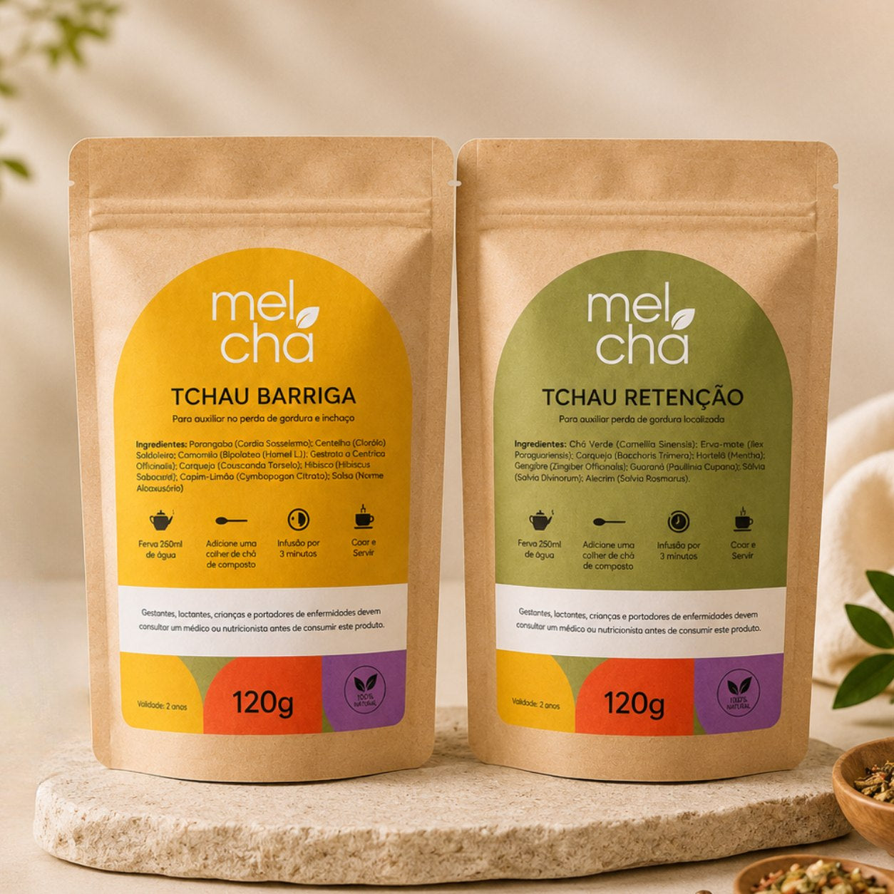 Combo Detox (Tchau Barriga + Tchau Retenção) – Menos Inchaço e Excessos, Mais Leveza e Bem-Estar