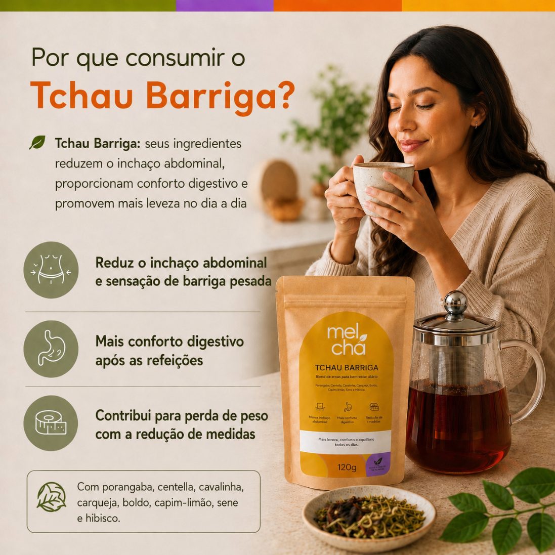 Combo Harmonia (Tchau Barriga + Tchau Retenção + Tchau Estresse) – Detox e Relaxamento