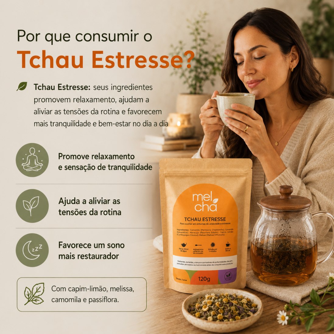 Combo Tchau Menopausa + Tchau Estresse – Equilíbrio Completo na Menopausa