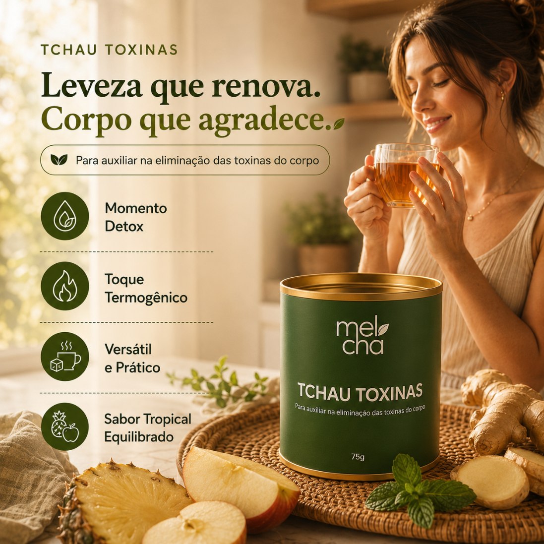 Combo Essencial Mel Chá – 6 Chás Premium para Todos os Momentos