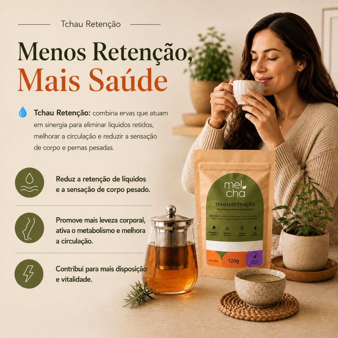 Chá Tchau Retenção – Menos Retenção, Mais Leveza