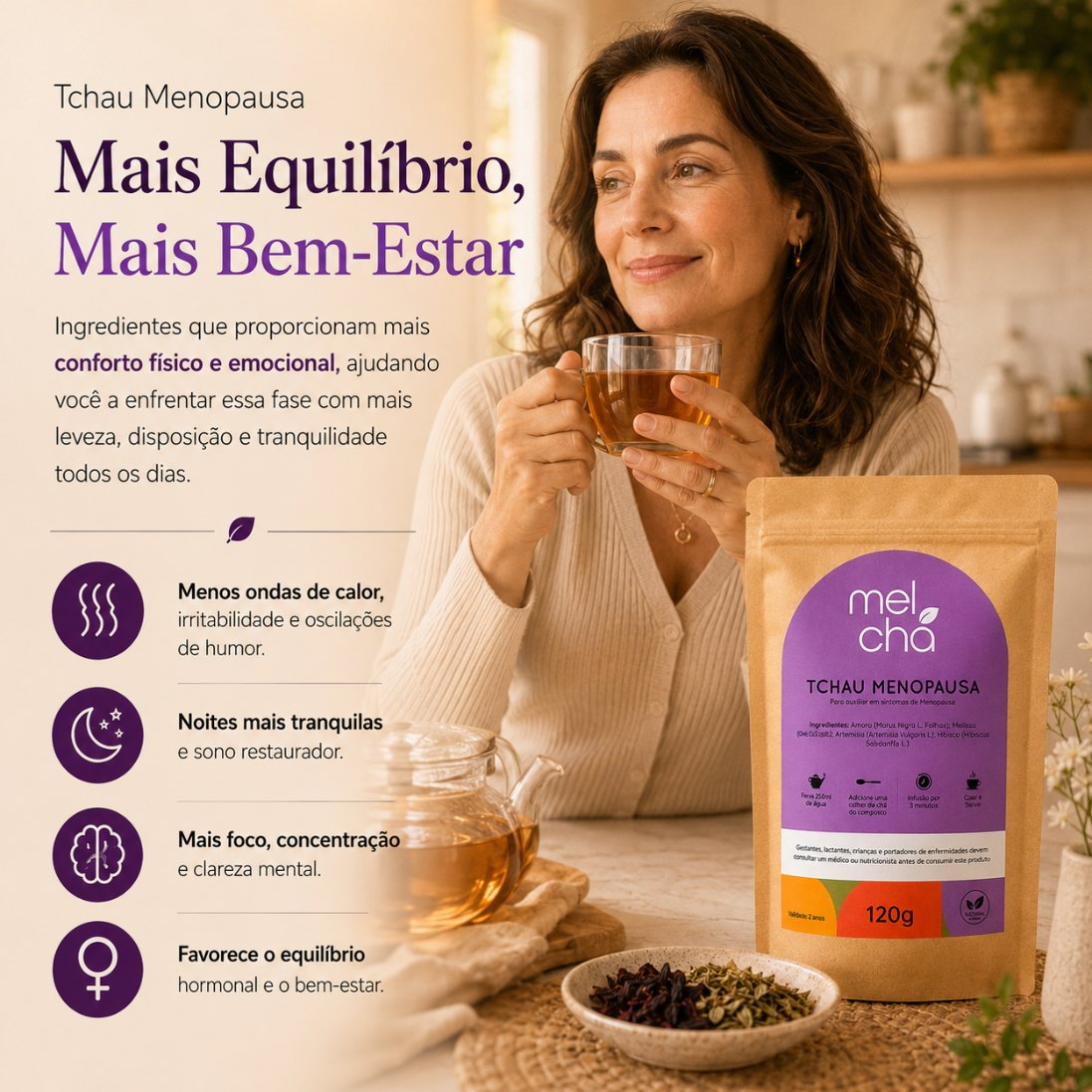 Combo Tchau Menopausa + Tchau Barriga – Mais Equilíbrio, Leveza e Bem-Estar Todos os Dias