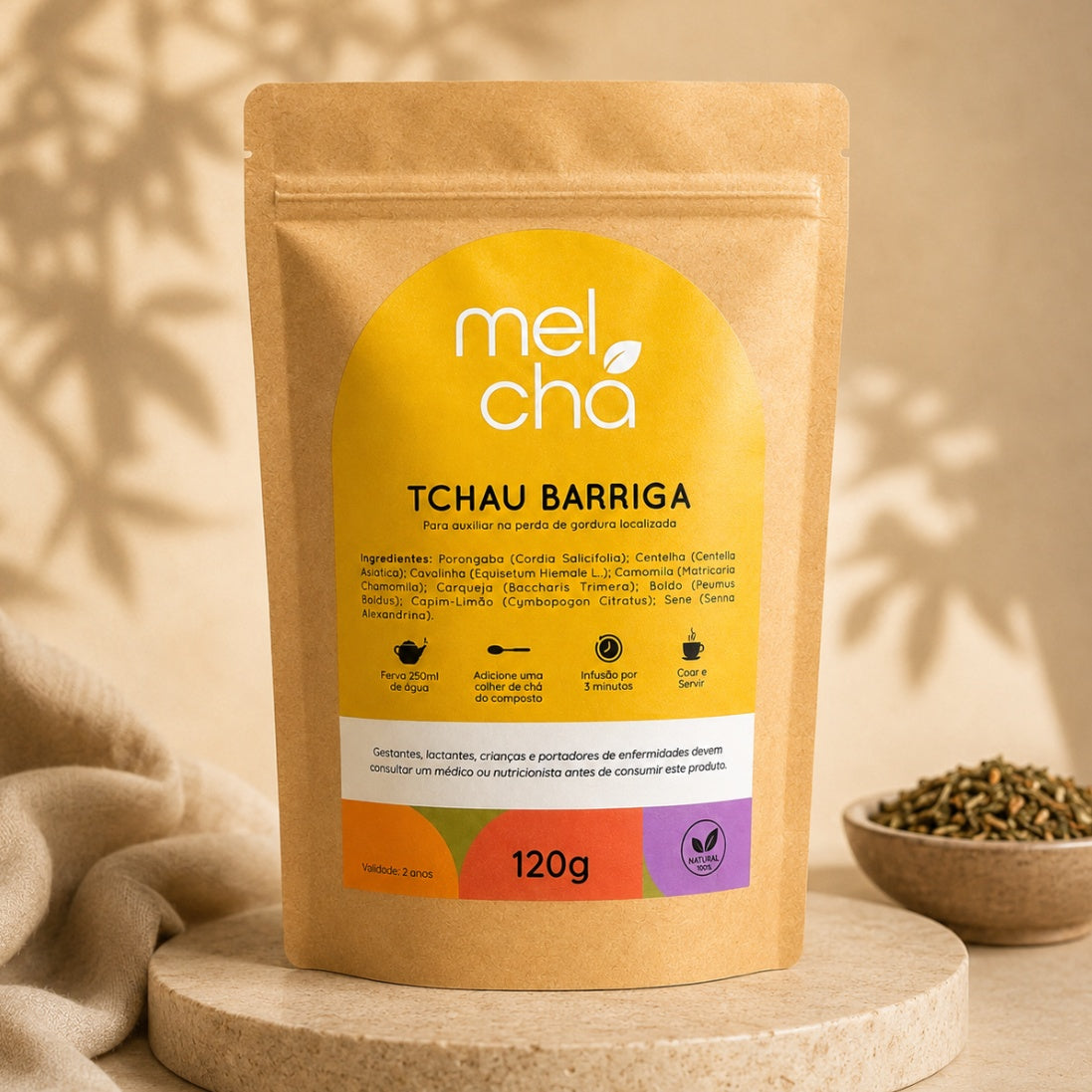 Chá Tchau Barriga – Menos Inchaço, Mais Leveza e Conforto Digestivo