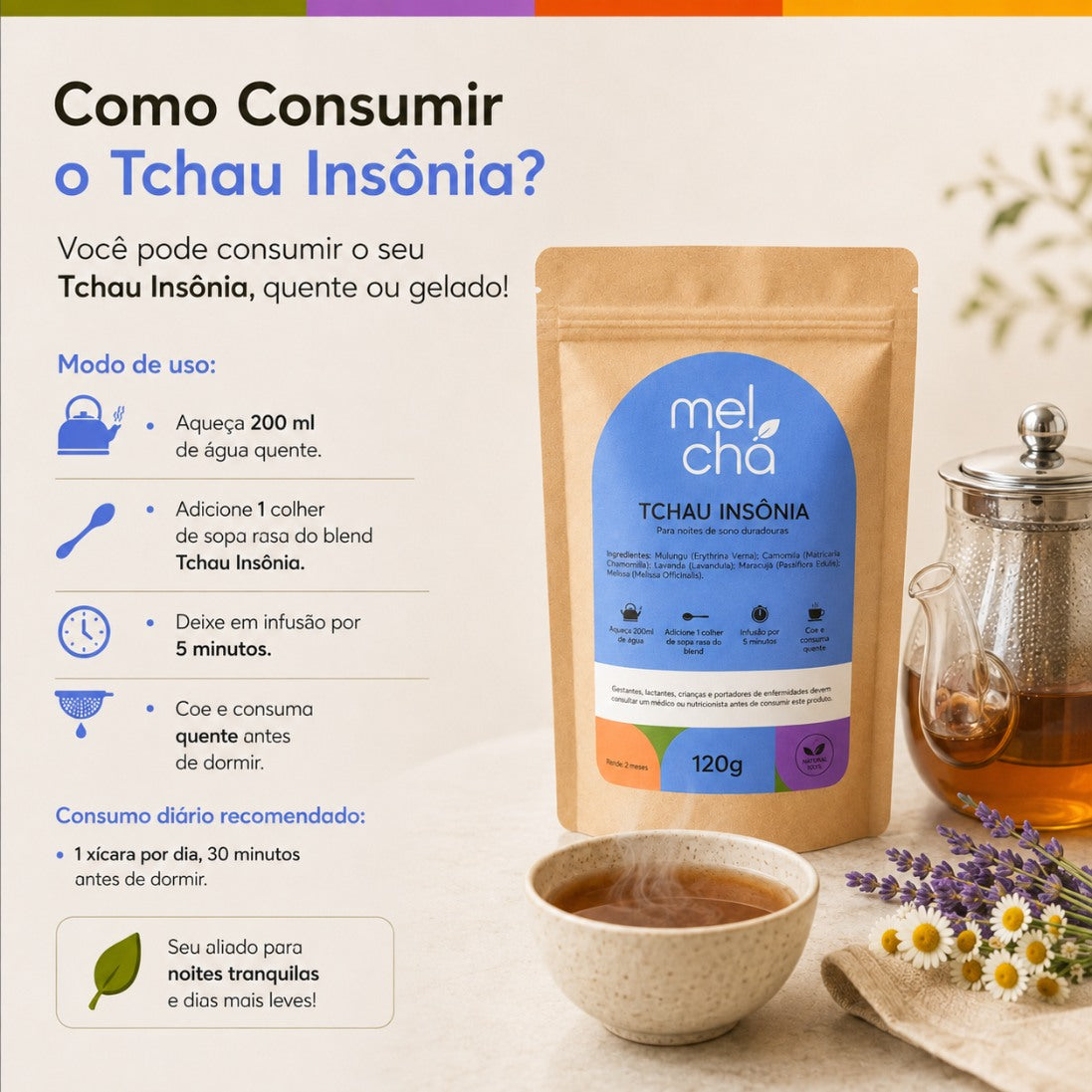 Combo Essencial Mel Chá – 6 Chás Premium para Todos os Momentos