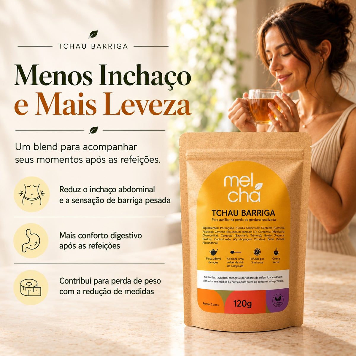 Combo Mulher Plena - 4 Chás para o Bem-Estar na Menopausa