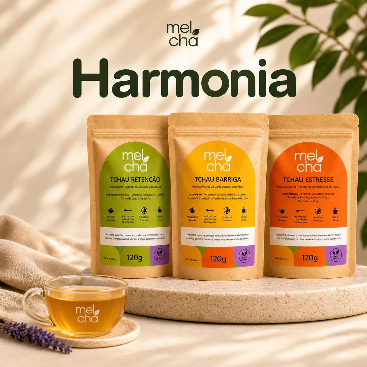 Combo Harmonia (Tchau Barriga + Tchau Retenção + Tchau Estresse) – Detox e Relaxamento